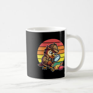 Wise Owl Detective Investigates Chicken Mystery Re Coffee Mug
