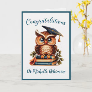Wise Owl Graduation Congratulations Card