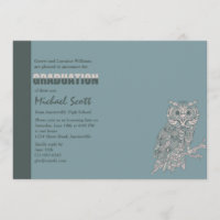 Wise Owl Graduation Invitation