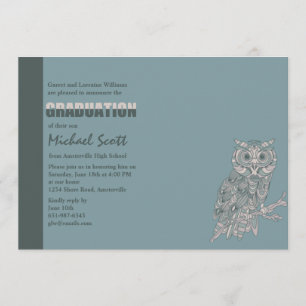 Wise Owl Graduation Invitation