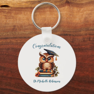 Wise Owl Graduation Keychain