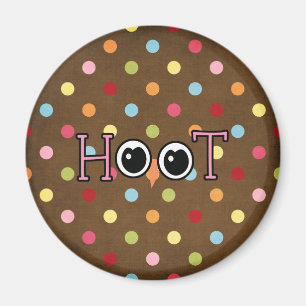 Wise Owl Hoot Magnet