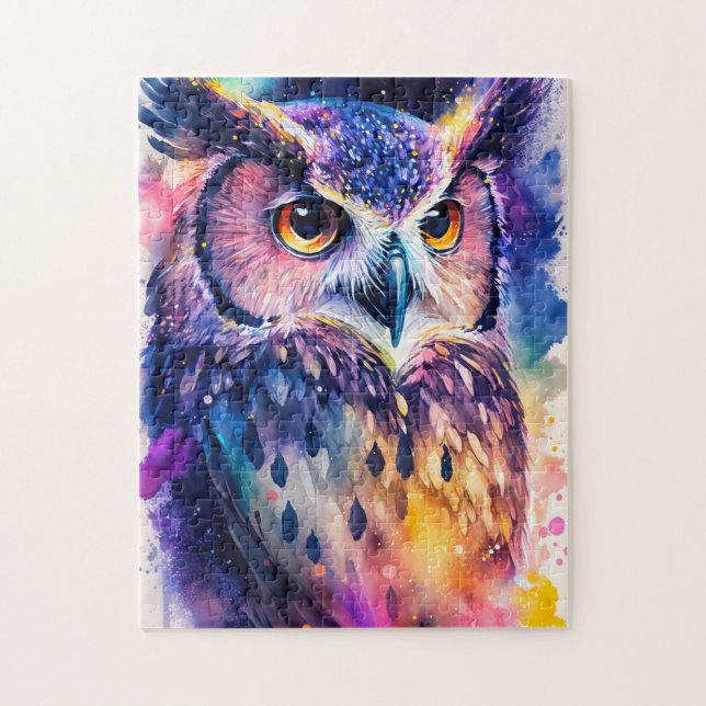 Wise Owl Illustration Jigsaw Puzzle (Vertical)