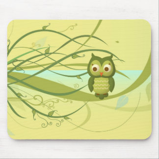 Wise Owl Mouse Pad