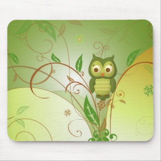 Wise Owl Mouse Pad