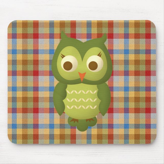 Wise Owl Mouse Pad (Front)