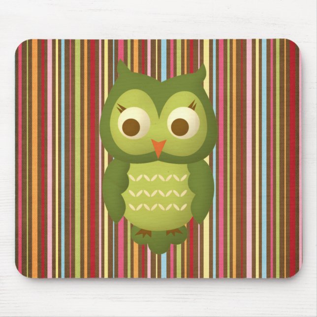 Wise Owl Mouse Pad (Front)