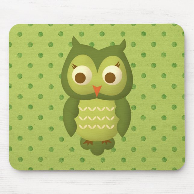 Wise Owl Mouse Pad (Front)