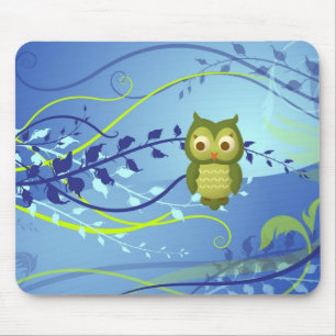 Wise Owl Mouse Pad