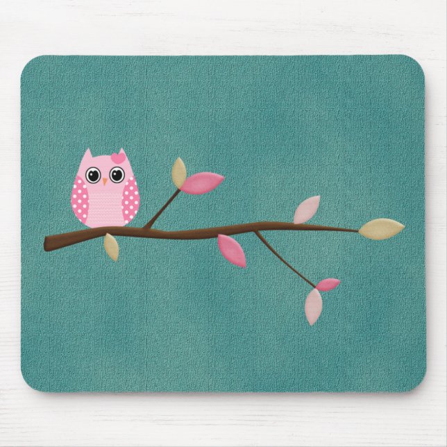 Wise Owl Mouse Pad (Front)
