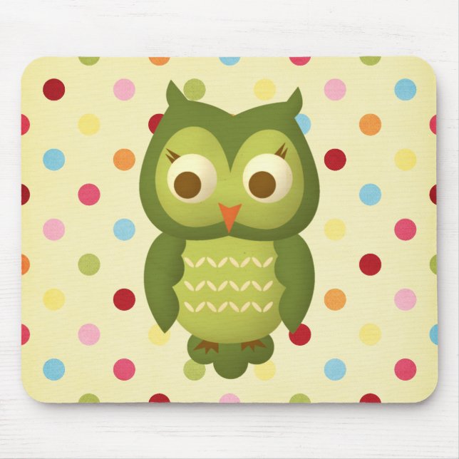 Wise Owl Mouse Pad (Front)