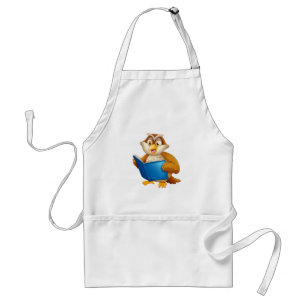 Wise Owl Reading Book Standard Apron