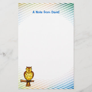 Wise owl Stationery