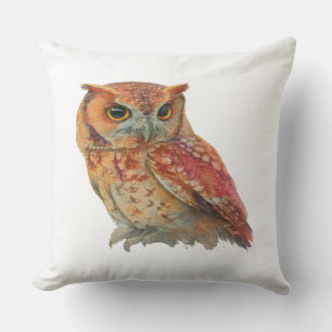 Wise Owl Throw Pillow