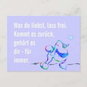 Wise Poodle Postcard