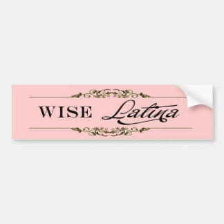 wise_purple bumper sticker