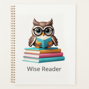 Wise Reader Owl Carnet du Journal des enfants