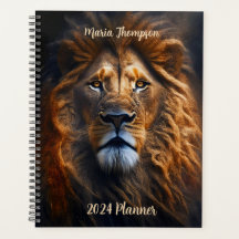 Wise Strong Lion Personalized 20XX Planner