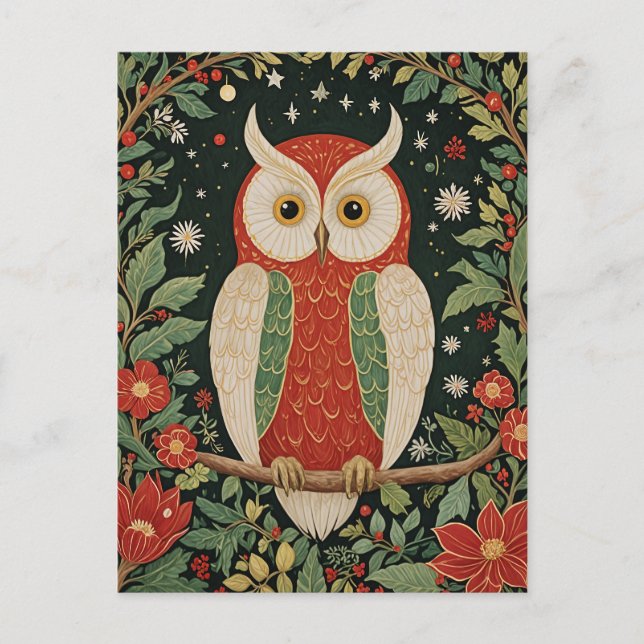 Wise Winter Watcher Postcard (Front)