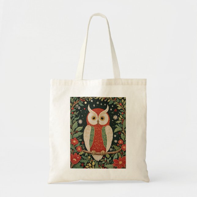 Wise Winter Watcher Tote Bag (Front)