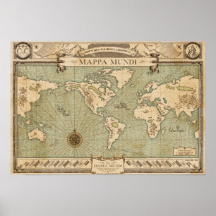 Wiseacre's Wizarding Equipment - Mappa Mundi Poster