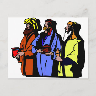 Wisemen Christian artwork Postcard