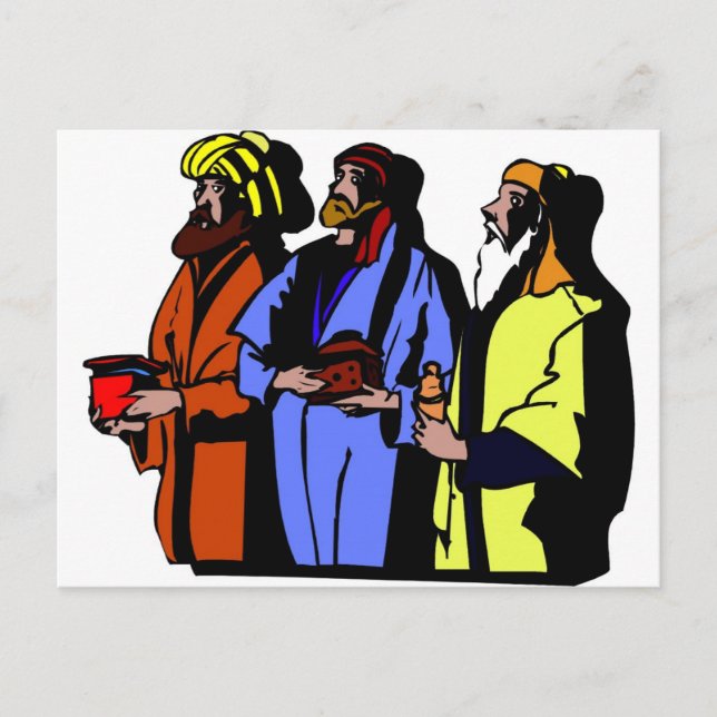 Wisemen Christian artwork Postcard (Front)