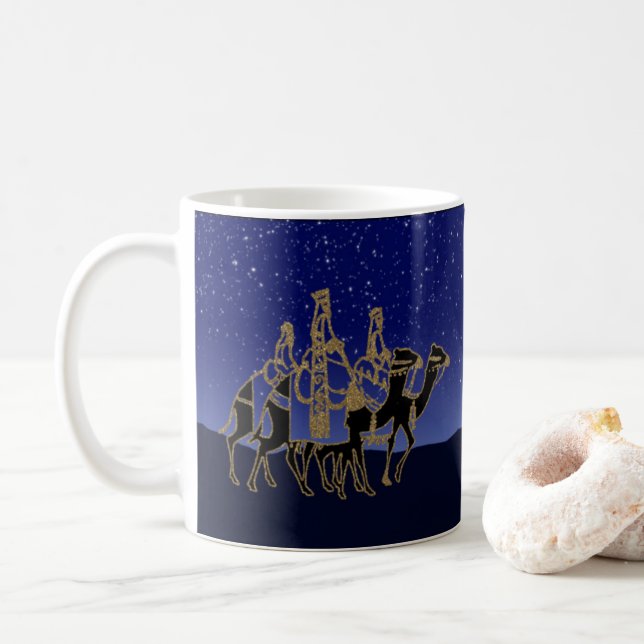 Wisemen Still Seek Him Christmas Coffee Mug (With Donut)
