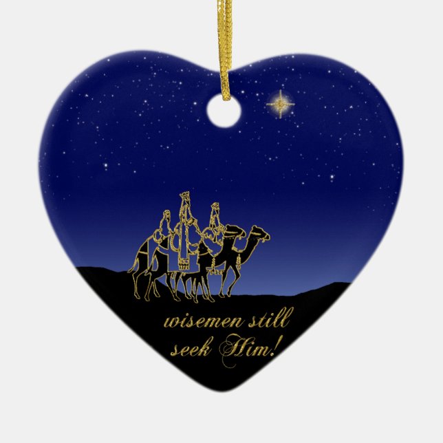 Wisemen Still Seek Him Christmas Ornament (Front)