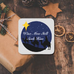 Wisemen Still Seek Him Star Christmas Sticker<br><div class="desc">Trendy Quote for Christians during Christmas or Anytime.</div>
