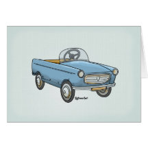 wish card pretty Peugeot 404 vintage