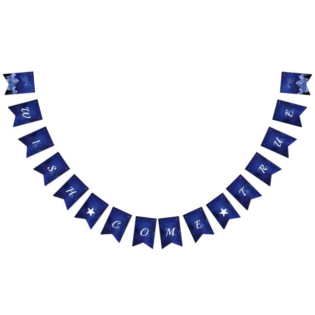 Wish Come True Night Sky Wishing Star Bunting Flags (All)