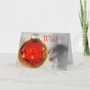 Wish Greetings Holiday Card