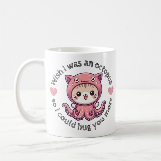 Wish i was an octopus coffee mug (Left)