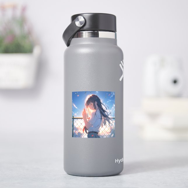 Wish JK Sticker | Sushi Musume GenerativeAI (HydroFlask)