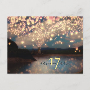 Wish Lanterns Dream Forest - Carte Numéro de table