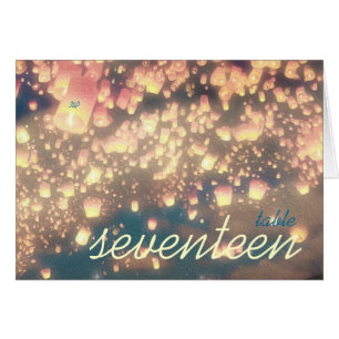 Wish Lanterns Dream Forest - Table Number Card