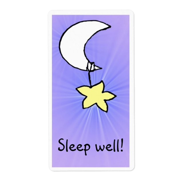 Wish 'Sleep well' - Good night label (Front)