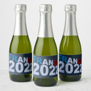 Wish someone a happy and successful new one champa sparkling wine label