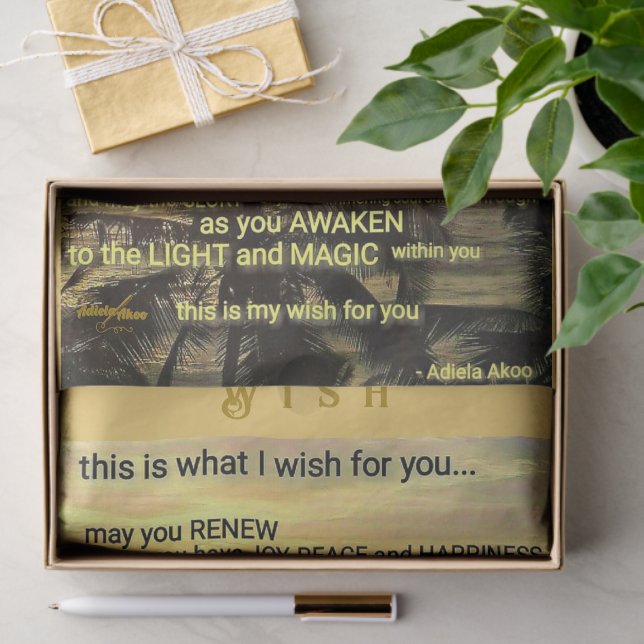 Wish Tissue Paper by Adiela Akoo (Gift)