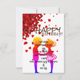 Wish to sweet heart  card