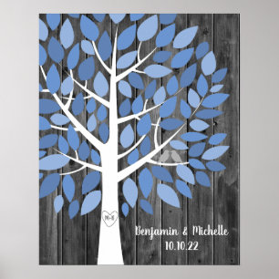 Wish Tree - 75 Leaf Guest Book Autre Poster