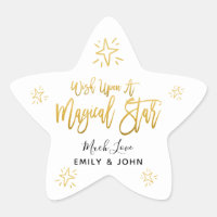Wish Upon A Magical Star Gold Script Stars Names