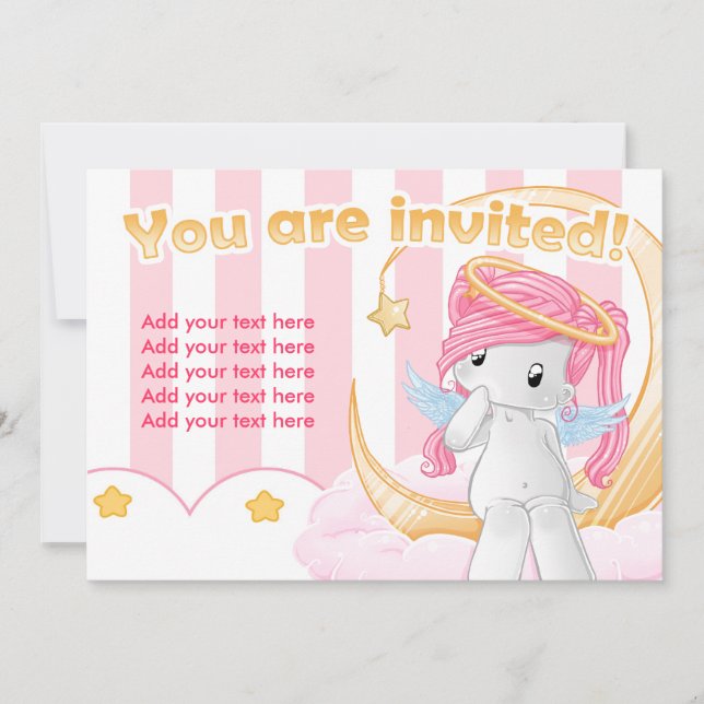 Wish upon a star invitation (Front)