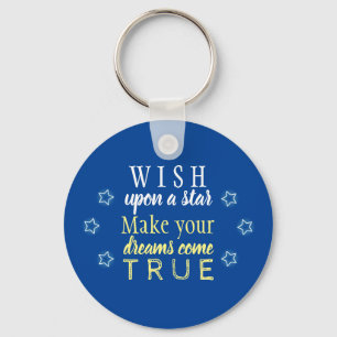 Wish upon a star keychain