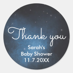 Wish upon a star thank you stickers