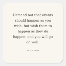 Wish Well Sticker — Epictetus Stoic Quote