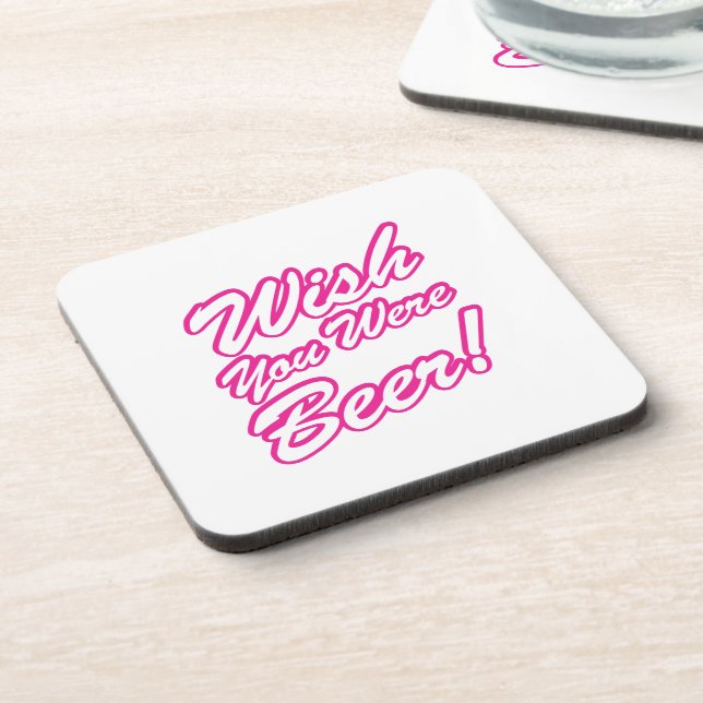Wish You Were Beer! Coaster (Left Side)