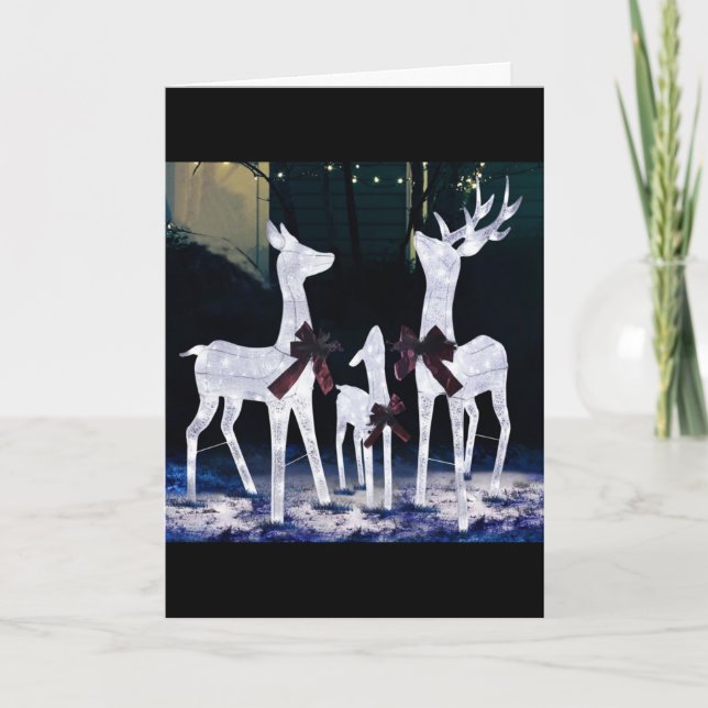 WISH YOU WERE HERE AT CHRISTMAS THIS YEAR HOLIDAY CARD (Front)