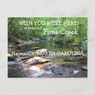 Wish you were Here at Fires Creek Postcard
